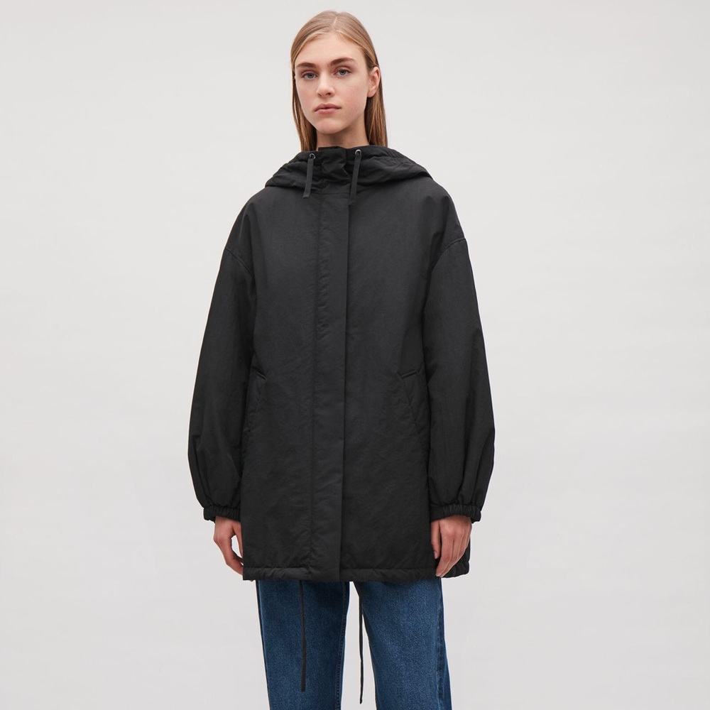 COS oversized “padded parka” in black
